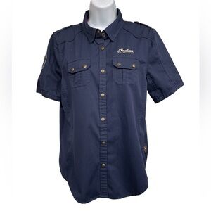 Indian Motorcycles button-down size large